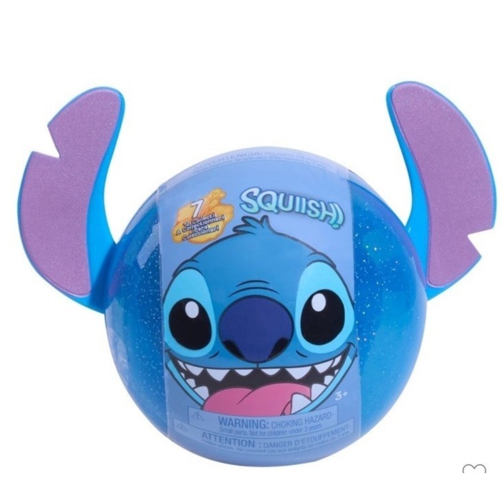 Disney Lilo & Stitch Squish-A-Stitch Blue Squishy Sensory Fidget Figure Toy New
